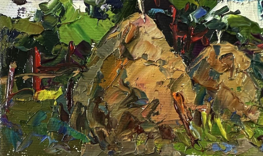 Oil painting Summer village Oksana Ivanyuk - 6
