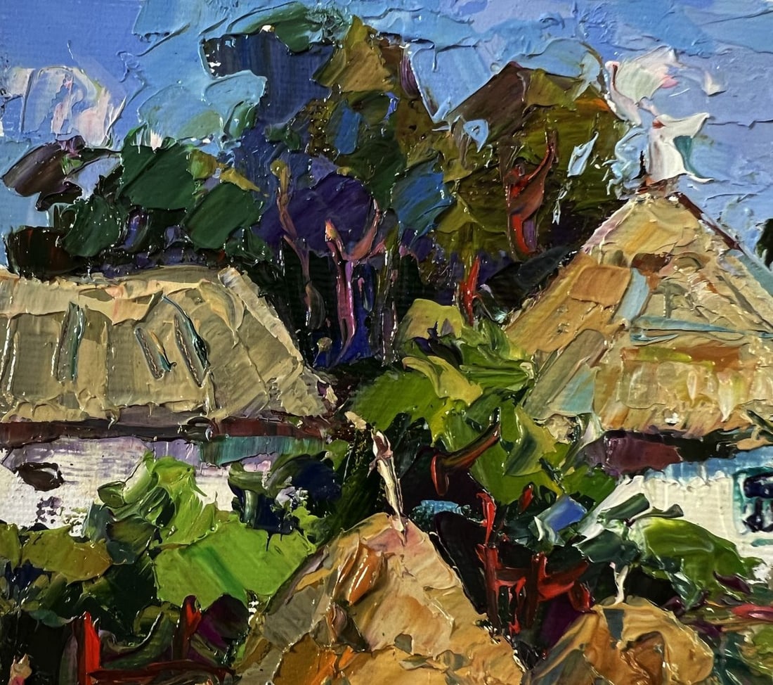 Oil painting Summer village Oksana Ivanyuk - 7