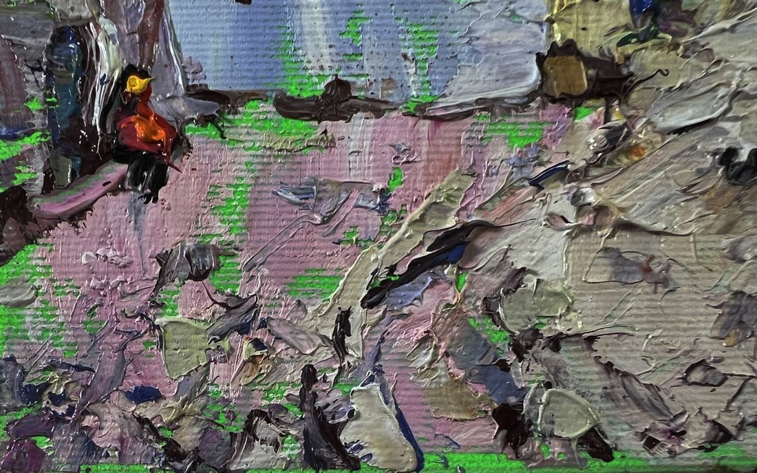 Oil painting Old residential town Oleksiy Ivanyuk - 6