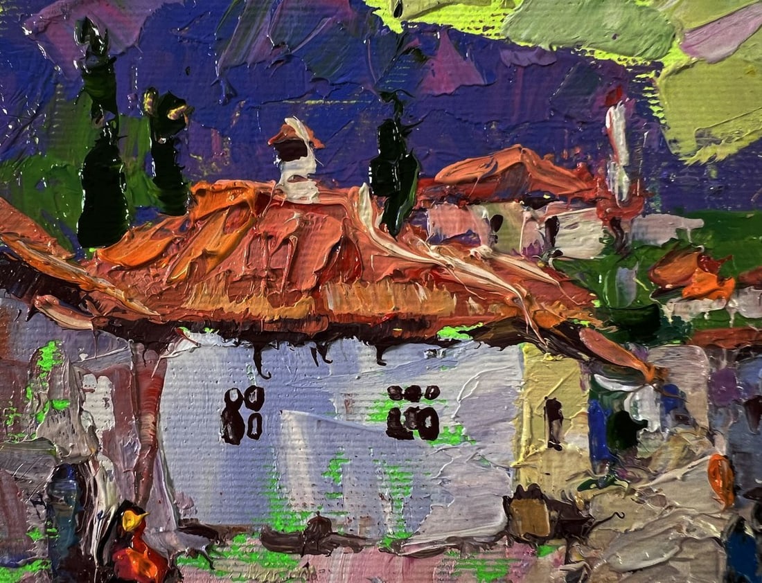 Oil painting Old residential town Oleksiy Ivanyuk - 7