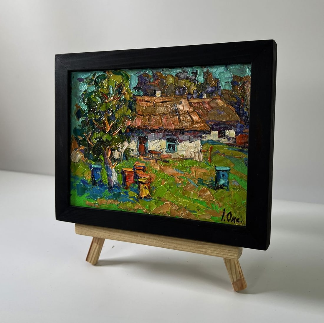 Oil painting Apiary in the yard Oksana Ivanyuk - 2