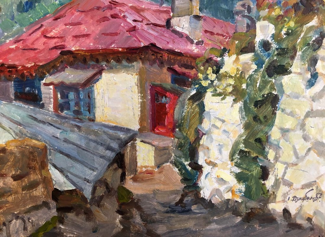 Oil painting Spring in Georgia Dziuban Ivan Feodosievich - 4