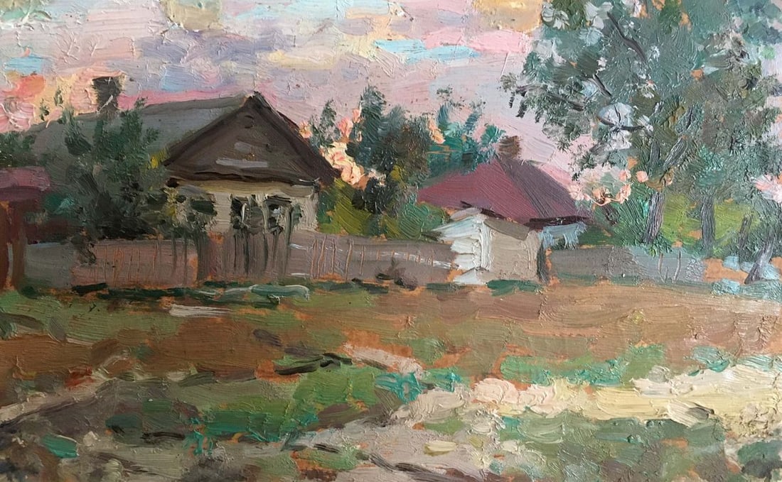 Oil painting Rural landscape Mara Yang (1 of 6)