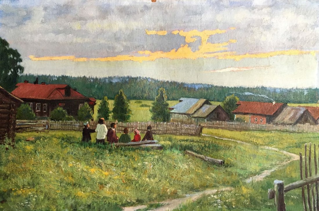 Oil painting Kids resting (1 of 7)