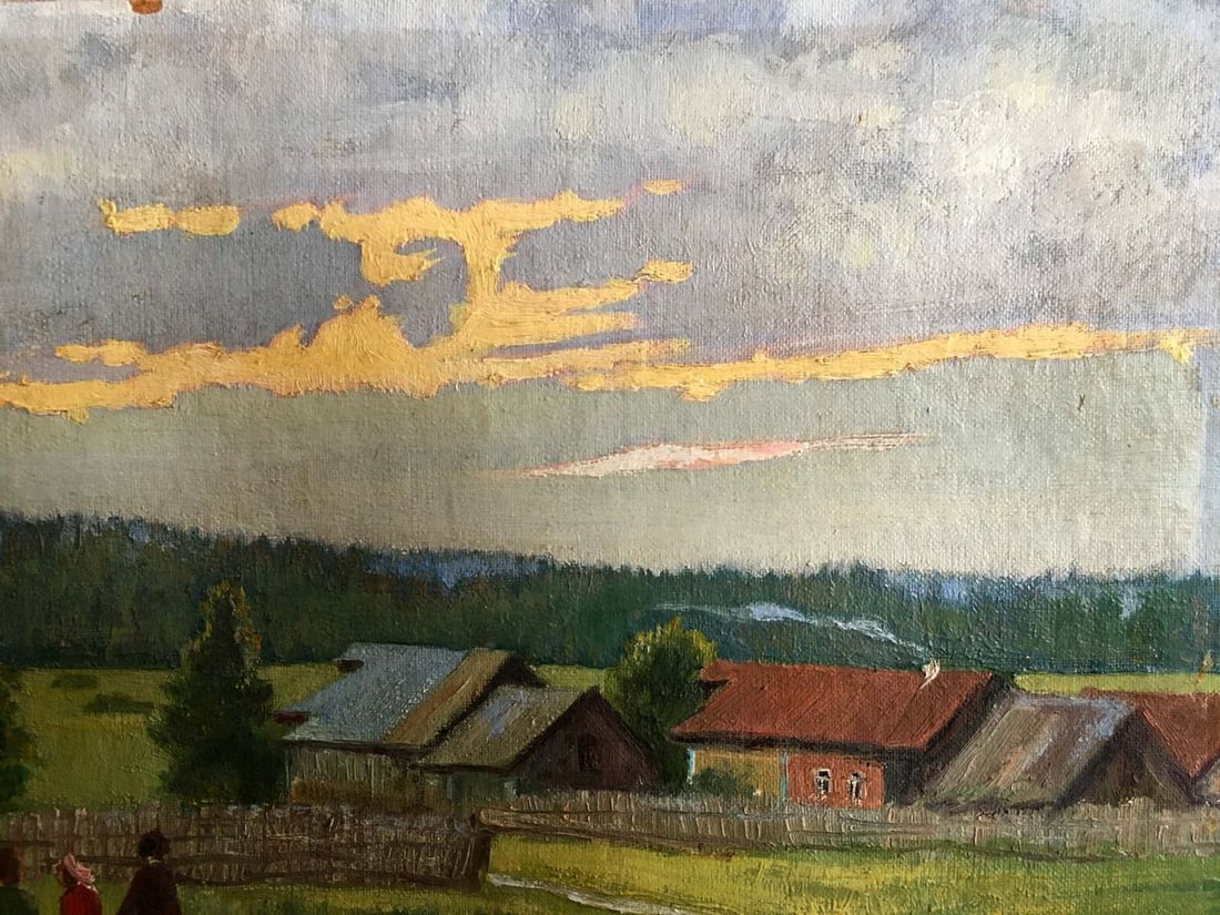 Oil painting Kids resting - 3