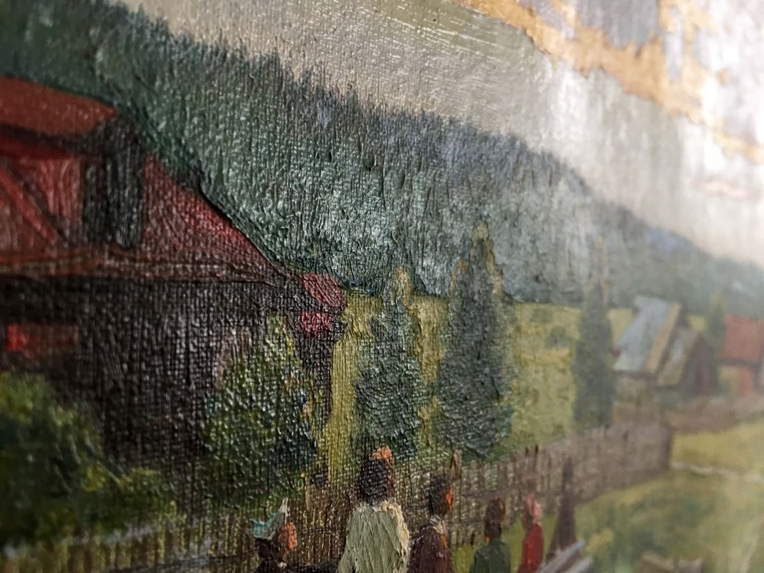 Oil painting Kids resting - 5