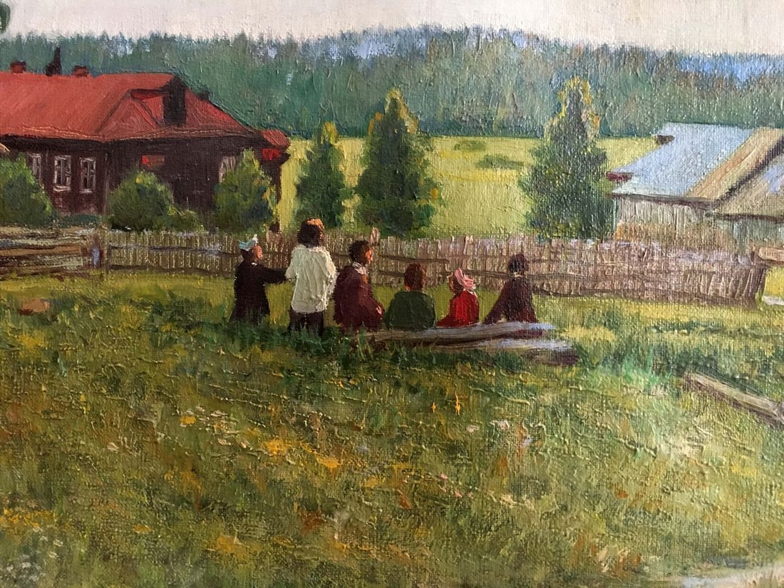 Oil painting Kids resting - 6