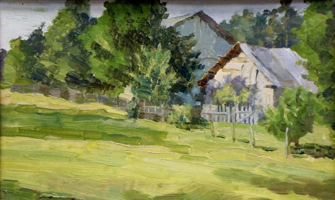 Oil painting Village - 2