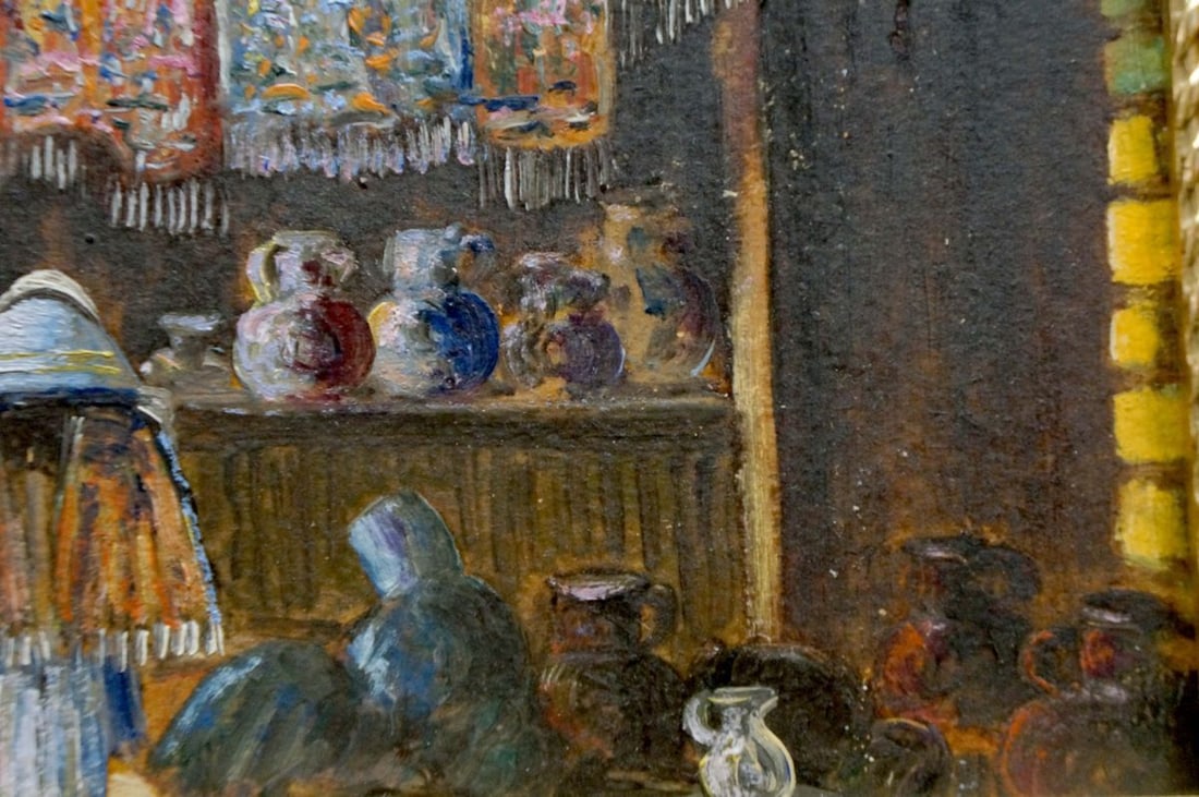 Oil painting On the market - 6