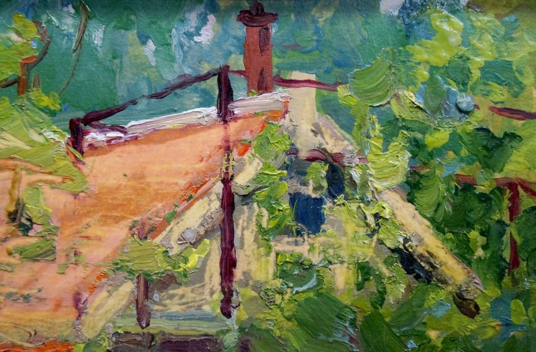 Oil painting Cottage in Zaporozhye Korostelev Vladimir Alexandrovich - 5