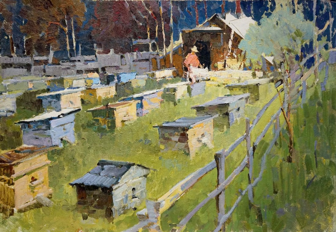 Oil painting Apiary Serbutovsky Andrey Andreevich (1 of 8)