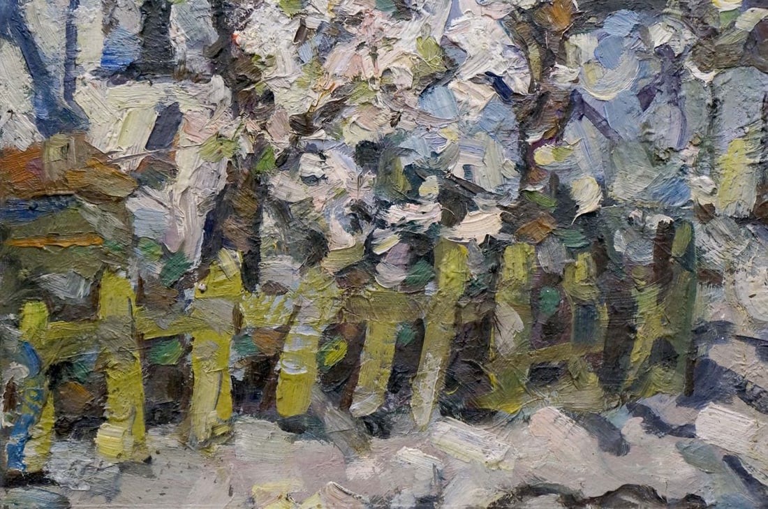 Oil painting Landscape from the yard Dupliy Sergey Alexandrovich - 2