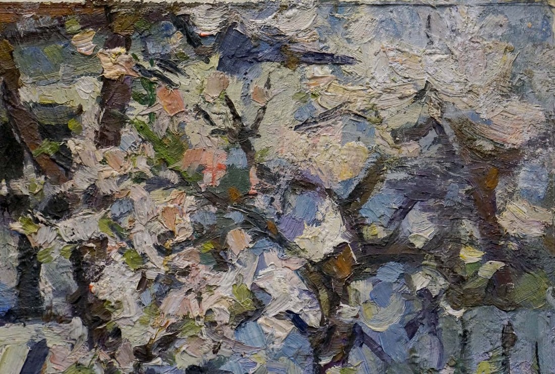 Oil painting Landscape from the yard Dupliy Sergey Alexandrovich - 4