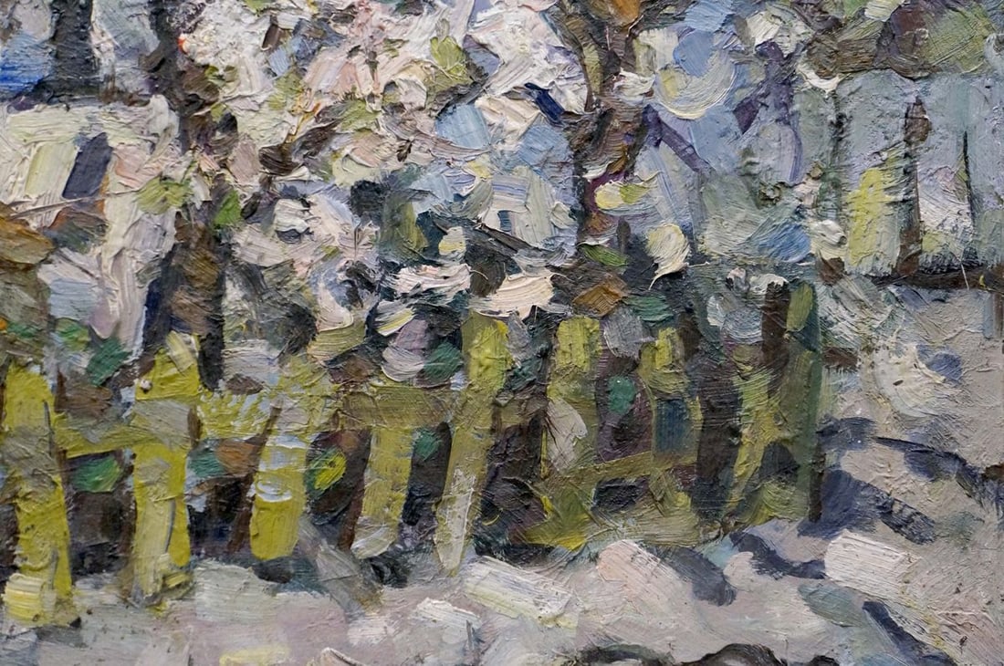 Oil painting Landscape from the yard Dupliy Sergey Alexandrovich - 5