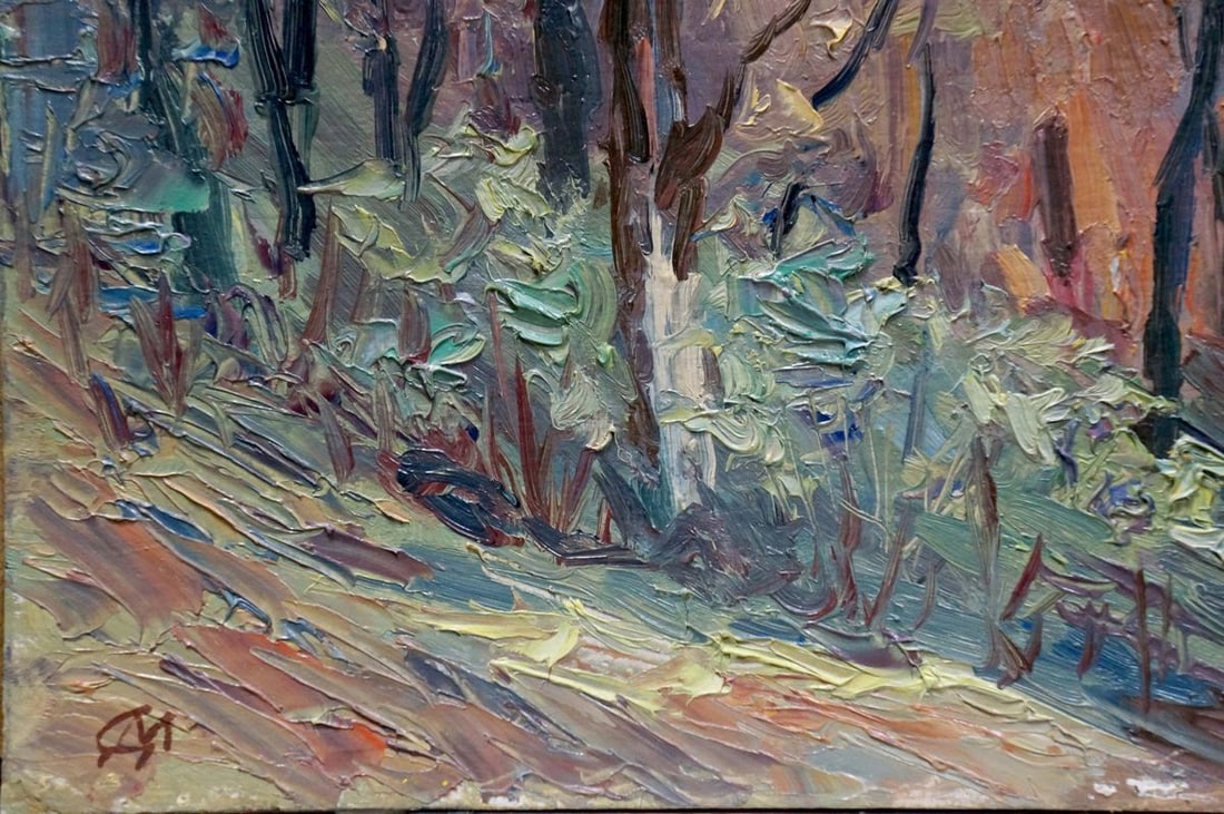 Oil painting Autumn has come - 2