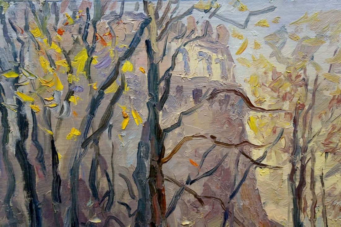 Oil painting Autumn has come - 3