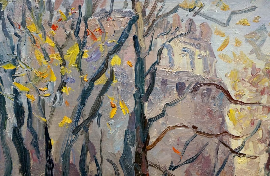 Oil painting Autumn has come - 6