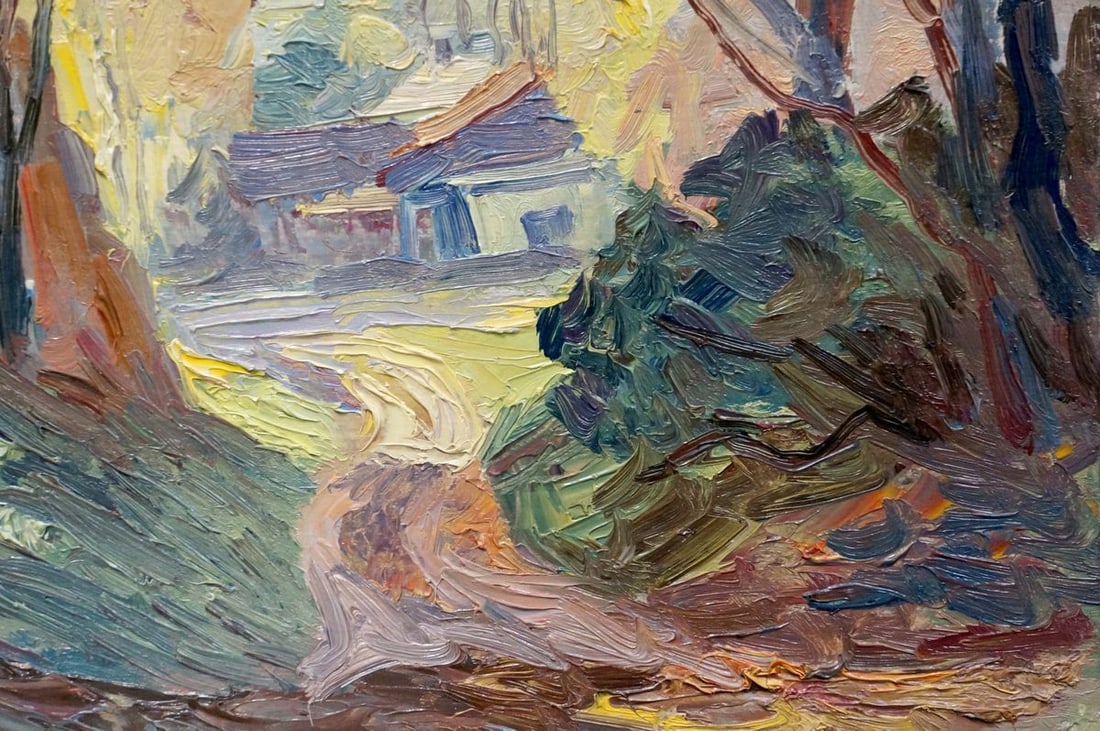 Oil painting Autumn has come - 8