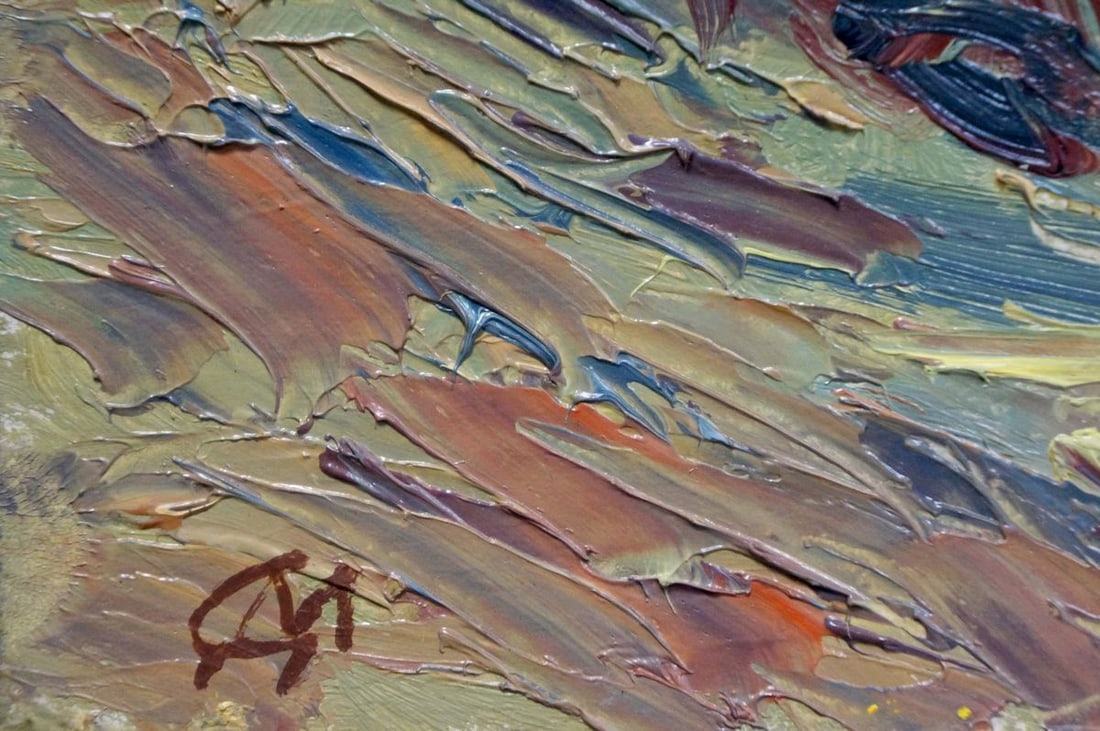 Oil painting Autumn has come - 9