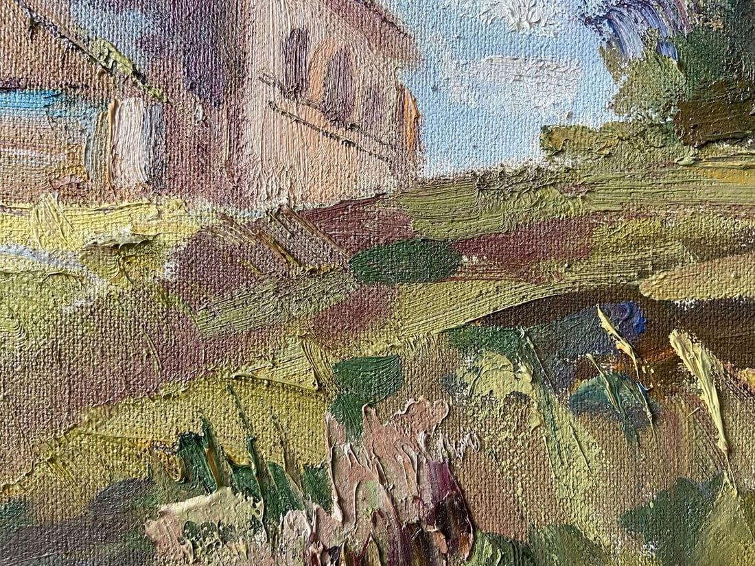 Oil painting Landscape with a church Kapotenko Ivan Ivanovich - 2