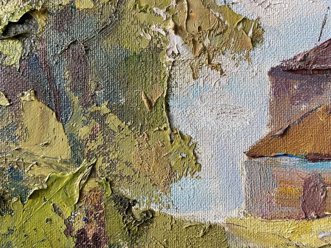 Oil painting Landscape with a church Kapotenko Ivan Ivanovich - 7