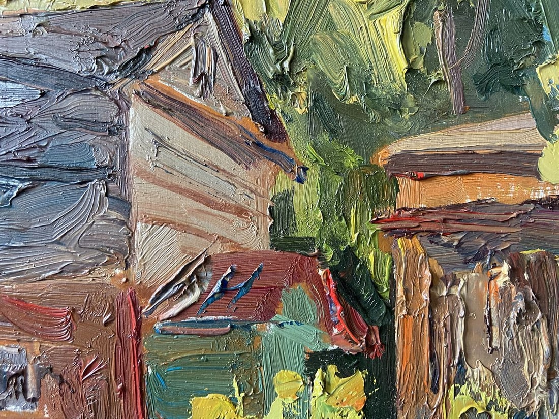 Oil painting Old courtyard Kapotenko Ivan Ivanovich - 5