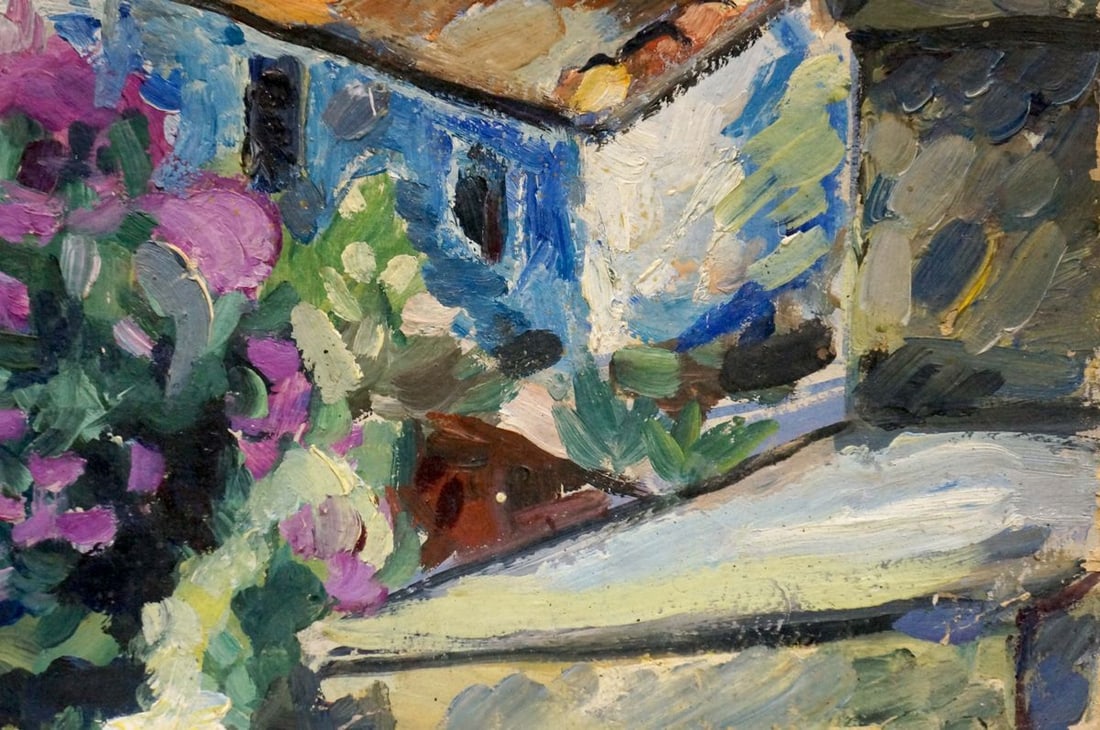 Oil painting City landscape Sergei Arsenievich Vinogradov - 6