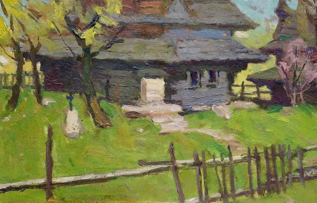 Oil painting Church in the village Kalatsyuk Yakov Alekseevich - 2