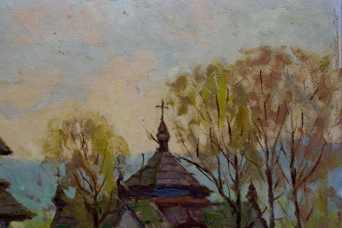 Oil painting Church in the village Kalatsyuk Yakov Alekseevich - 4