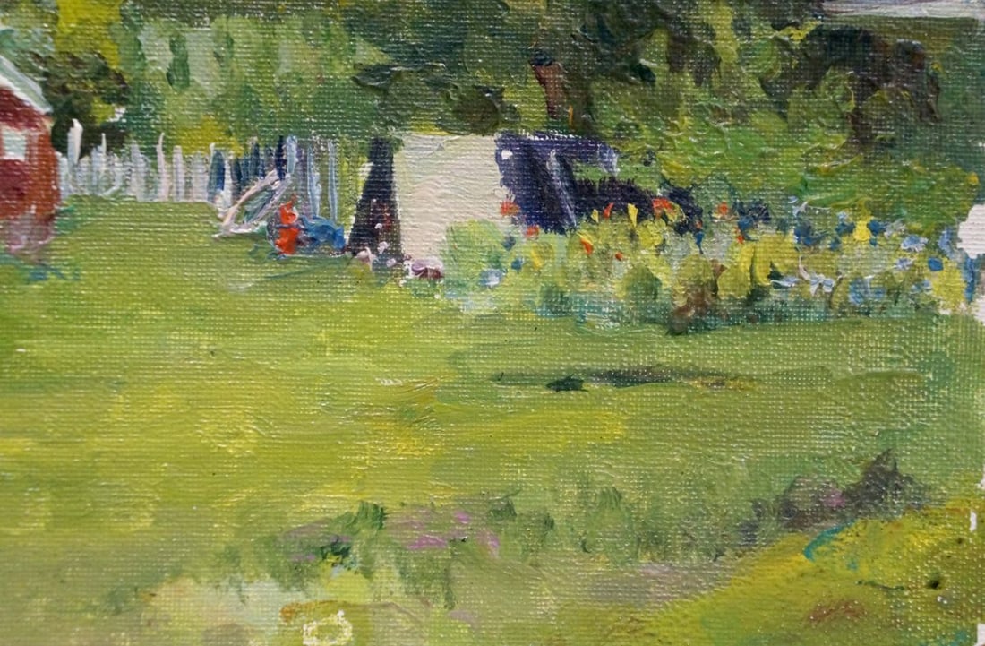 Oil painting Village landscape Dmitry Lednev - 5