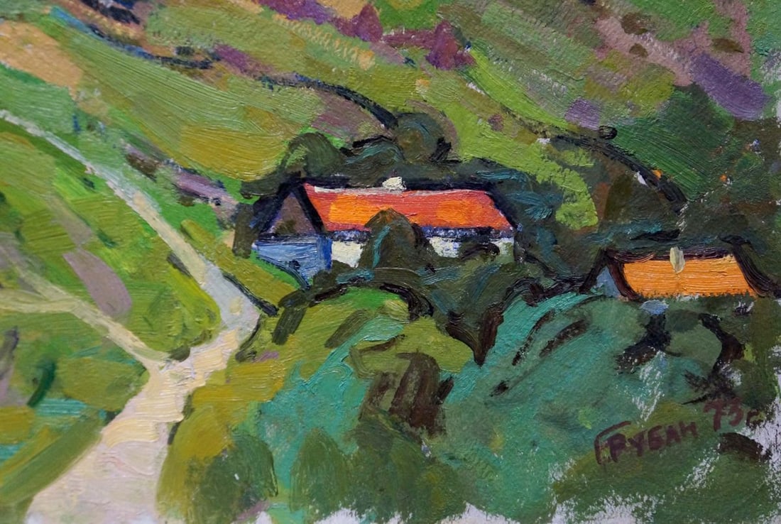 Oil painting Urban landscape Ruban Grigory Savelievich - 5