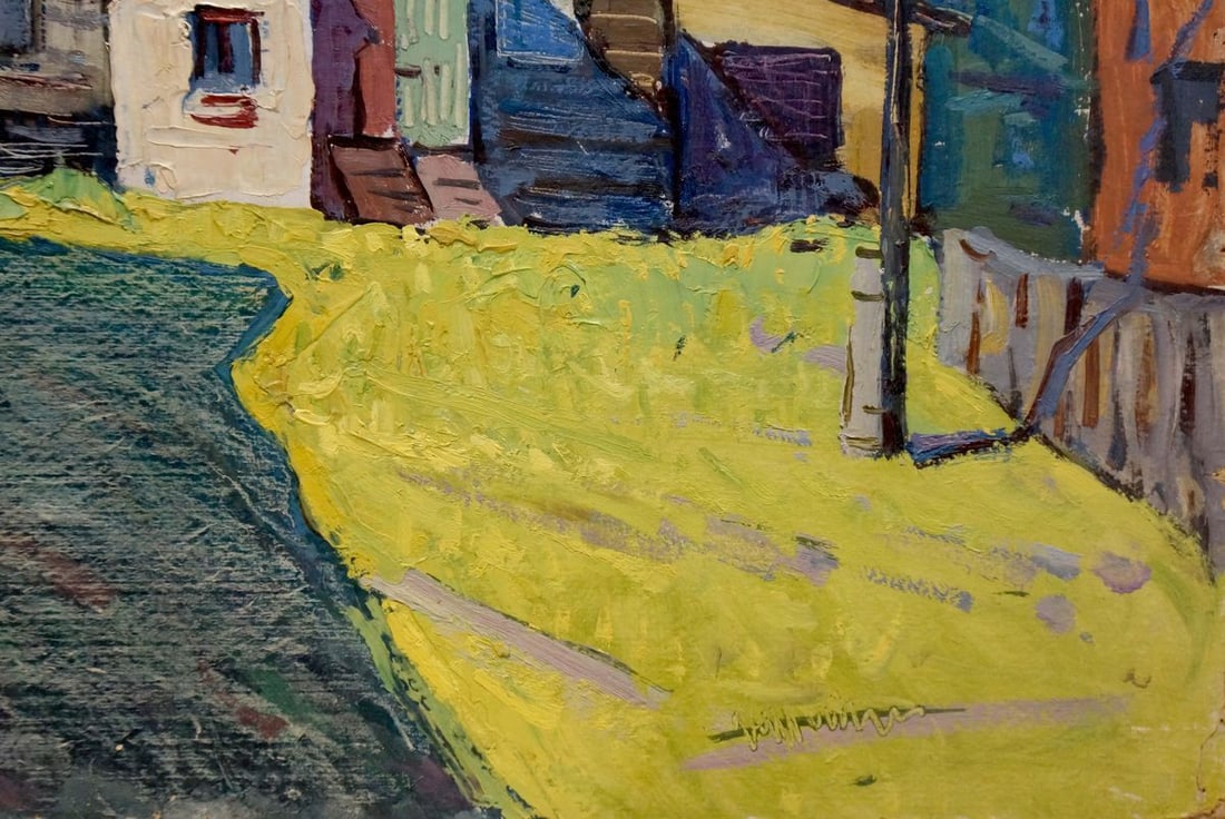 Oil painting Country courtyard in summer Ruban Grigory Savelievich - 5