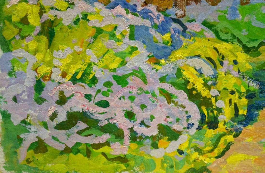 Oil painting Lilac blooms Ruban Grigory Savelievich - 2