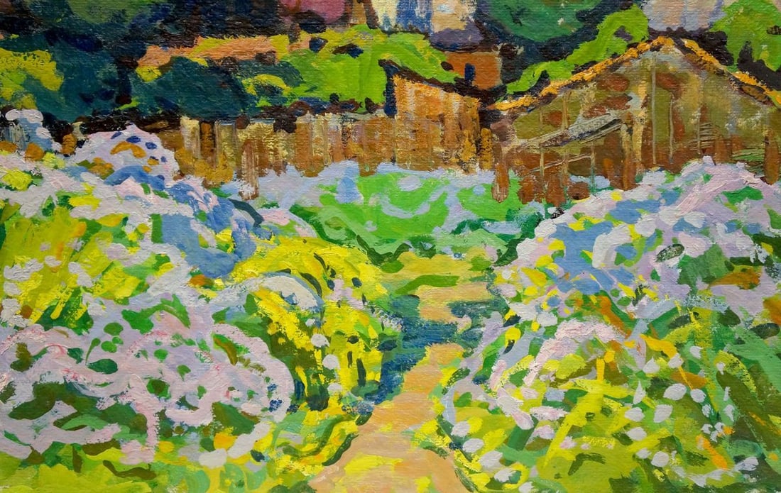 Oil painting Lilac blooms Ruban Grigory Savelievich - 6