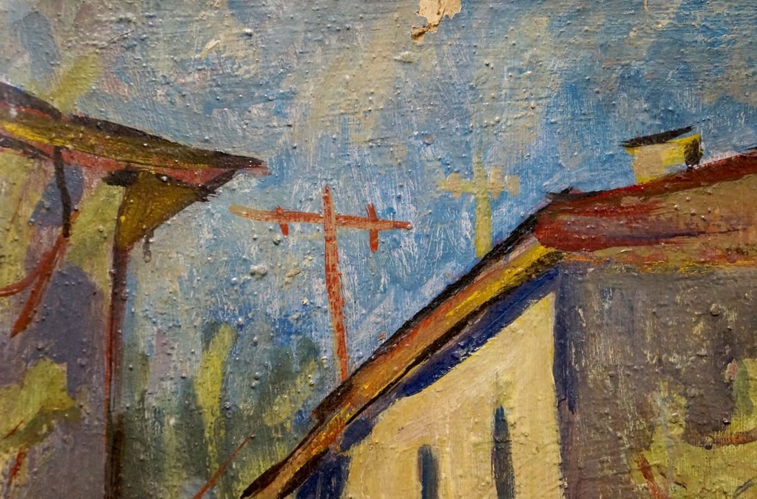 Oil painting City street landscape Karelin Vyacheslav - 4