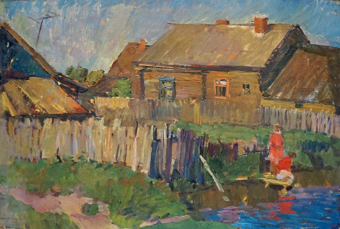 Oil painting Evening Baumeister Oleg Viktorovich (1 of 8)