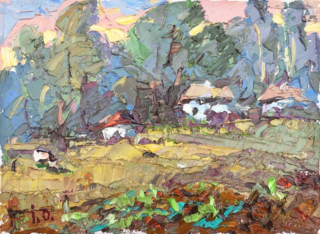 Oil painting Village edge Kalenyuk Alex (1 of 9)