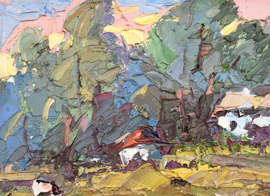 Oil painting Village edge Kalenyuk Alex - 5