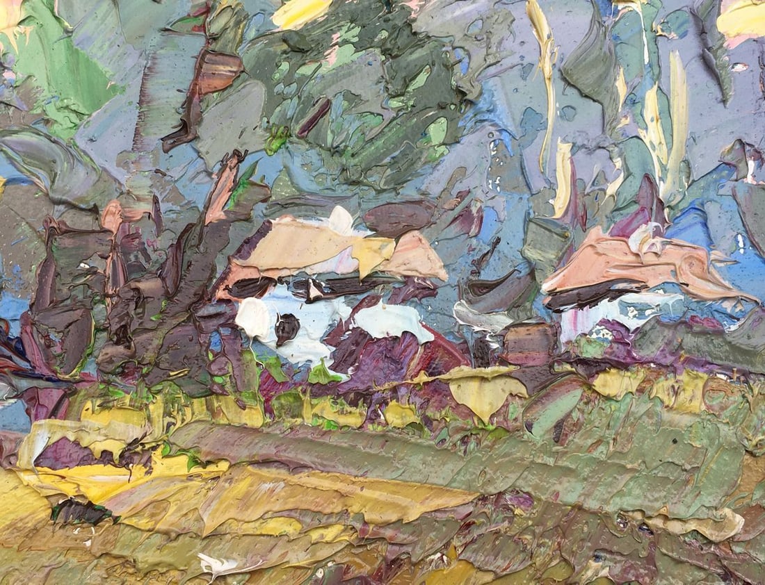 Oil painting Village edge Kalenyuk Alex - 6