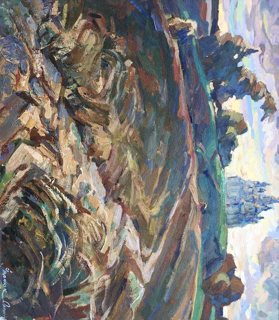 Oil painting The road to the temple Kalenyuk Alex (1 of 6)