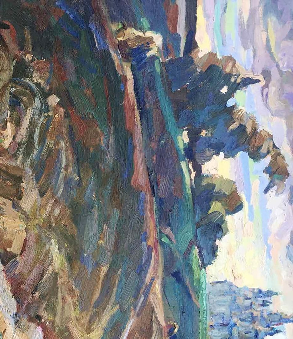 Oil painting The road to the temple Kalenyuk Alex - 2