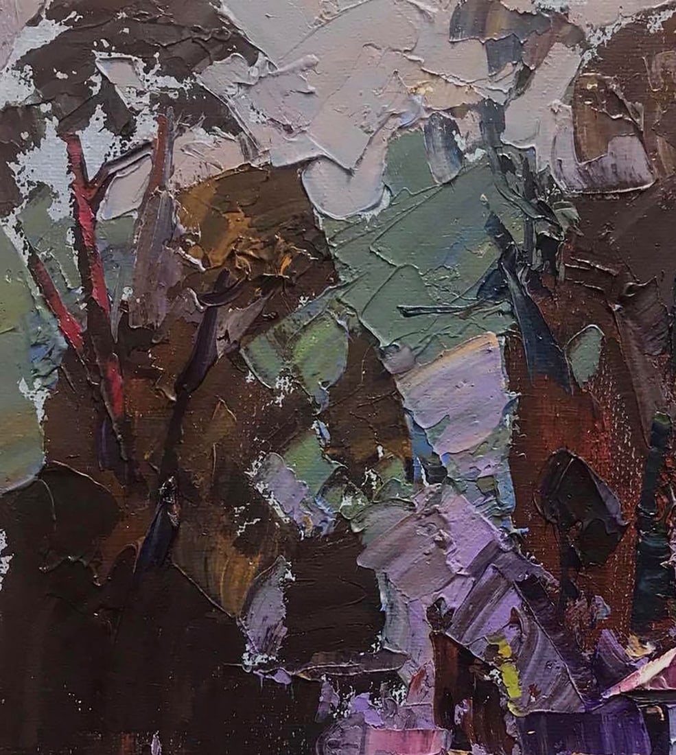 Oil painting House at the edge of the forest Kalenyuk Alex - 2