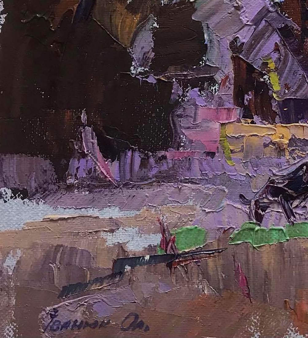 Oil painting House at the edge of the forest Kalenyuk Alex - 4