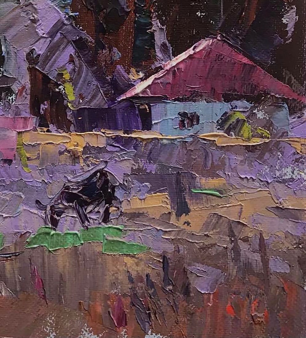 Oil painting House at the edge of the forest Kalenyuk Alex - 5