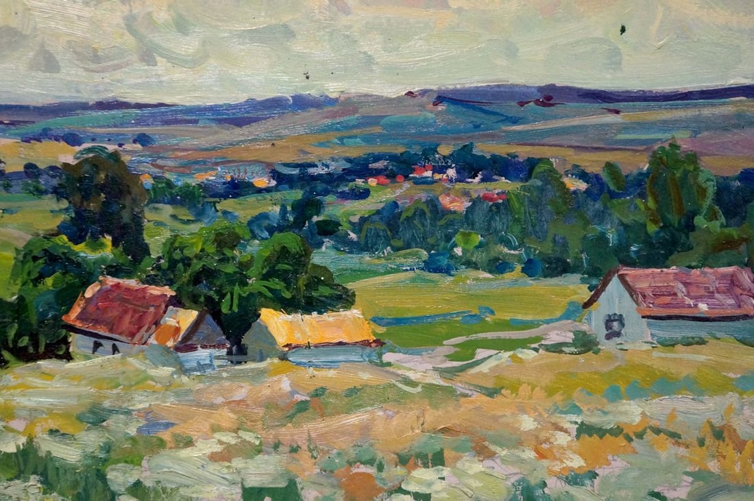 Oil painting Rural landscape Fomin Anatoly Nikiforovich - 6