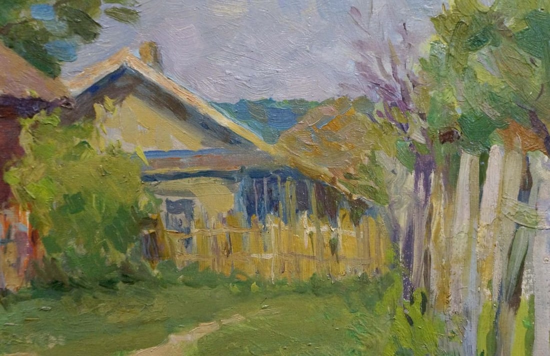 Oil painting Village landscape Pavlyuk Nikolay Artemovich - 6