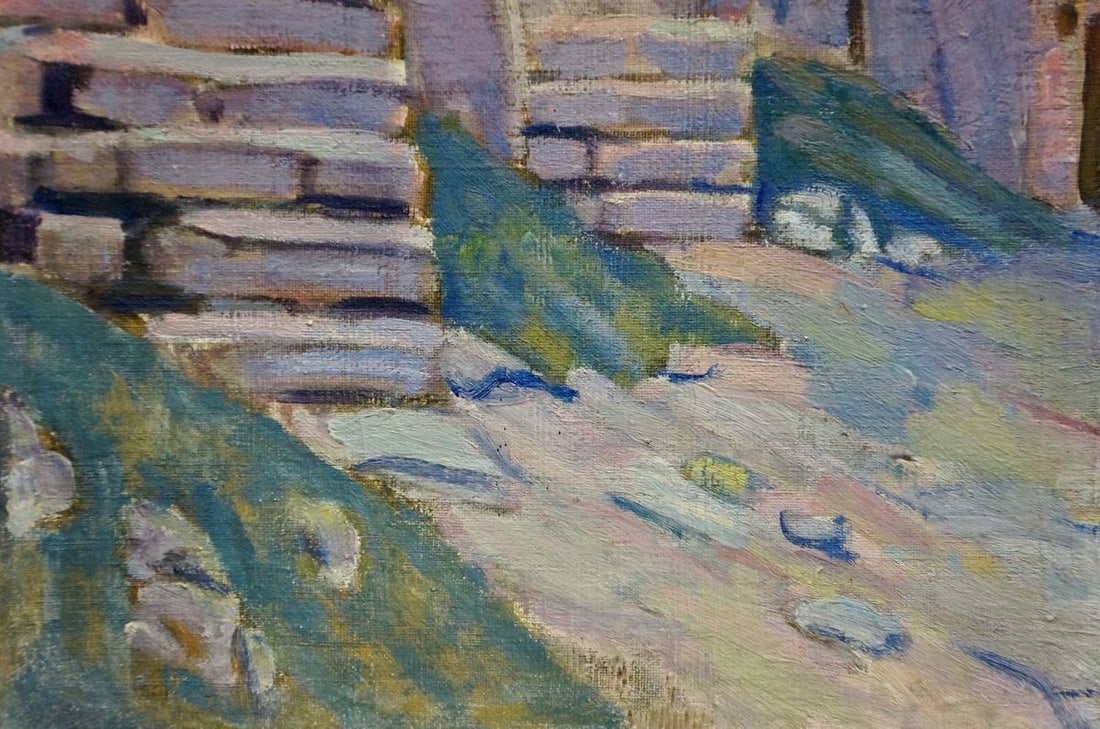 Oil painting The streets of the city - 2