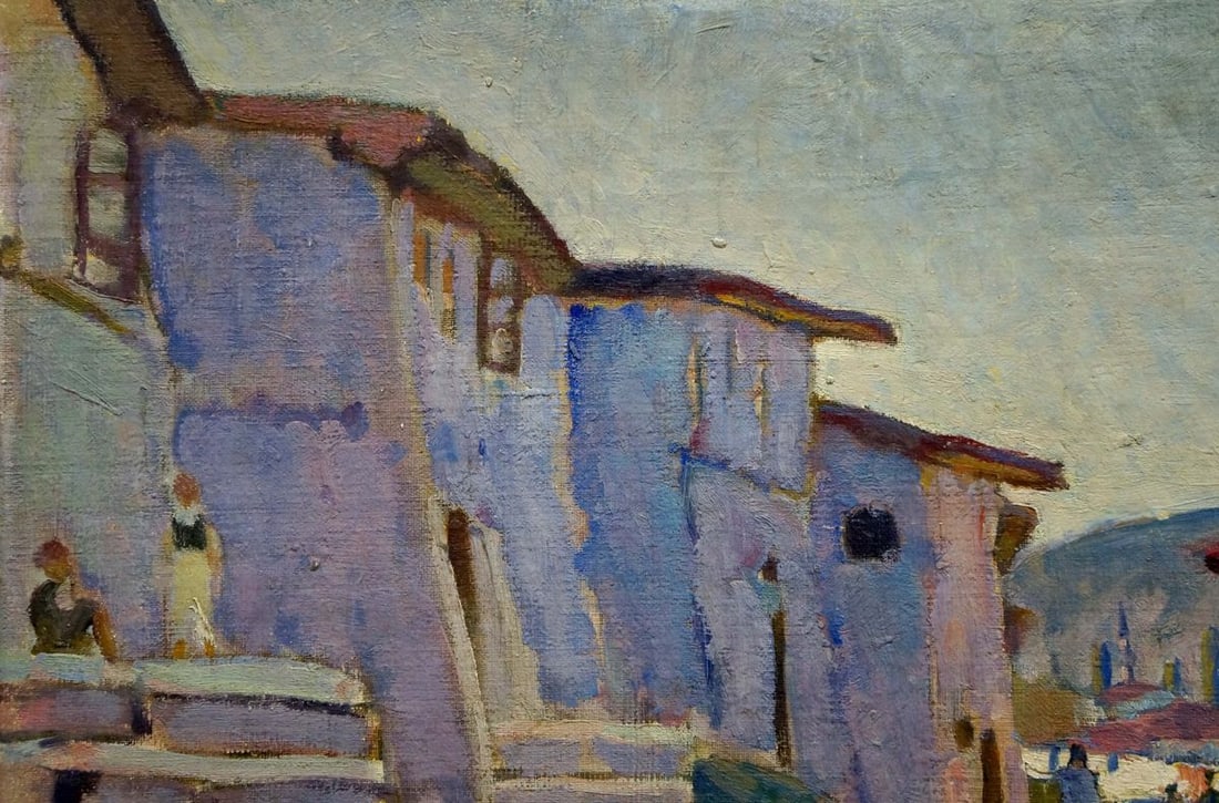 Oil painting The streets of the city - 3