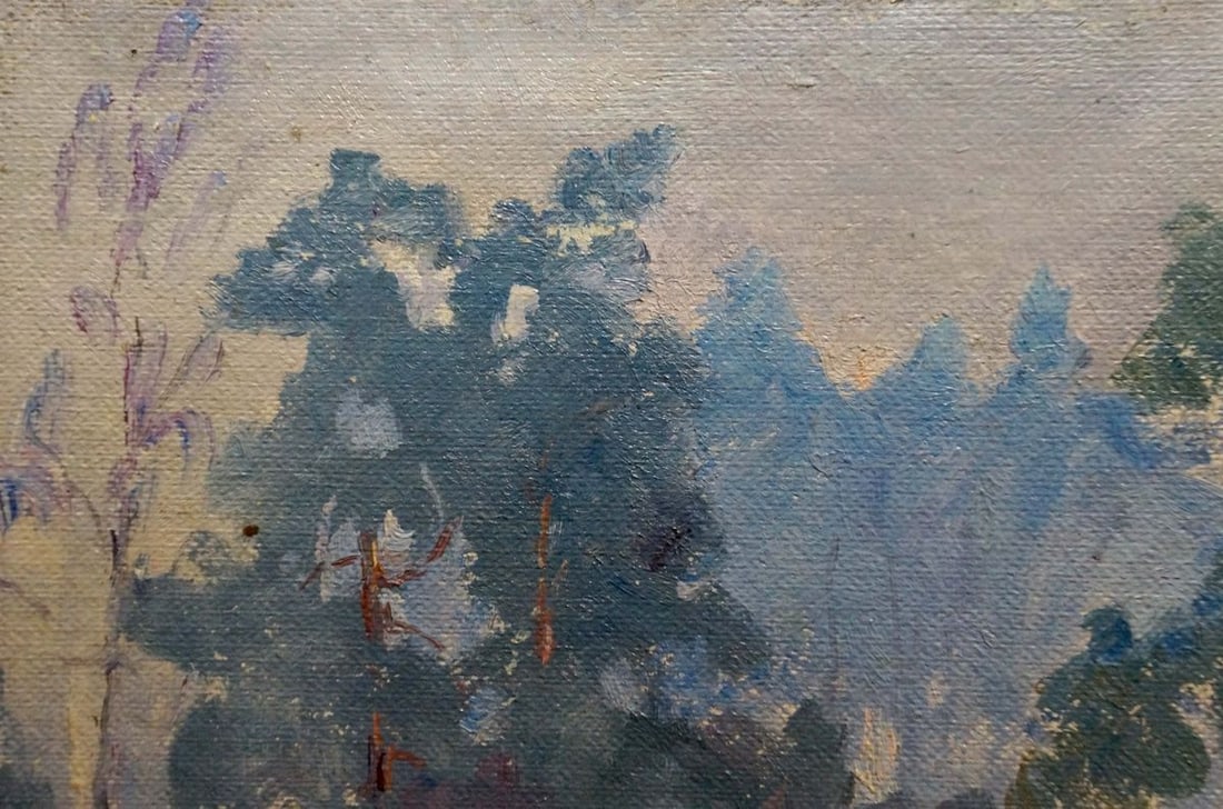 Oil painting Courtyard landscape Kalatsyuk Yakov Alekseevich - 3