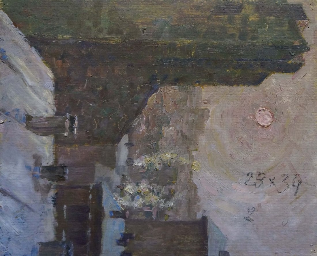 Oil painting City landscape Odessa artist - 7